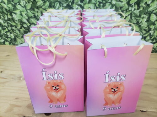 Lulu da Pomerania Sacola Personalizada Pronta Entrega