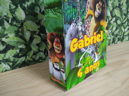 Madagascar Sacola Personalizada Pronta Entrega
