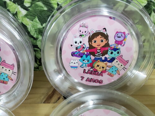 Magica Casa da Gabby Pratos Personalizados Pronta Entrega