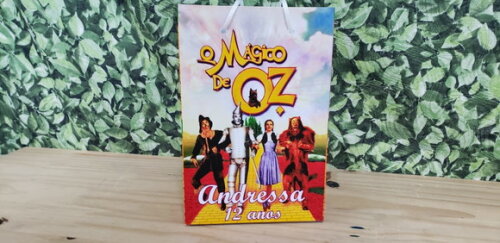 Mágico de Oz Sacola Personalizada Pronta Entrega