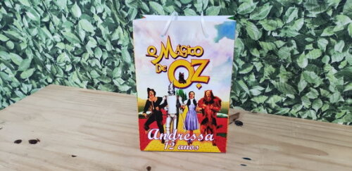 Mágico de Oz Sacola Personalizada Pronta Entrega
