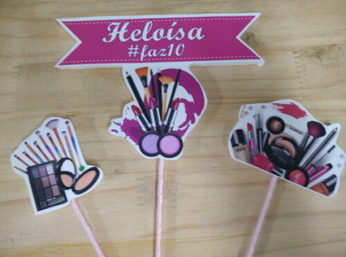 Make Topo de Bolo Personalizado Pronta Entrega