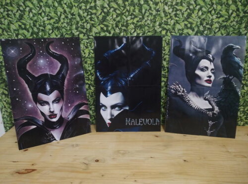 Malévola Kit de Parede 3 Peças Pronta Entrega