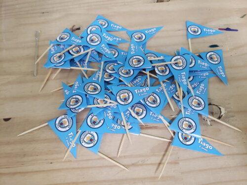 Manchester City Bandeirinha Personalizada 50 Unid