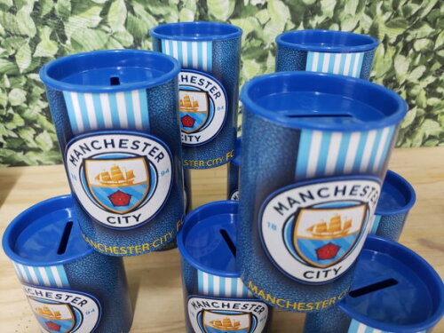 Manchster City Cofrinho Personalizado Pronta Entrega