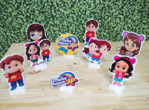 Maria Clara e Jp Kit de Mesa Displays 9 Peças Pronta Entrega