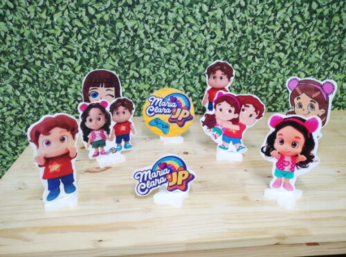 Maria Clara e Jp Kit de Mesa Displays 9 Peças Pronta Entrega