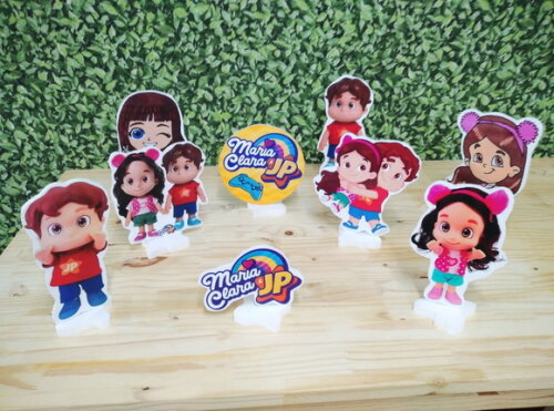 Maria Clara e Jp Kit de Mesa Displays 9 Peças Pronta Entrega