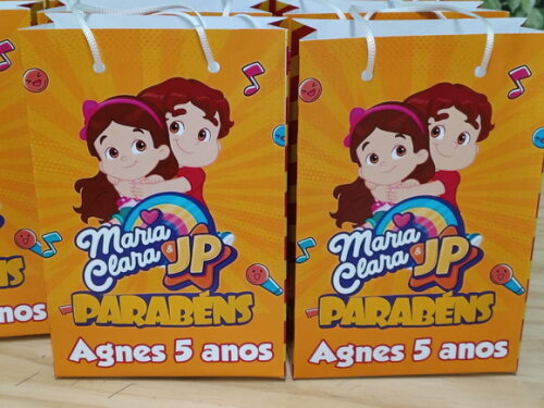 Maria Clara e Jp Sacola Personalizada Pronta Entrega