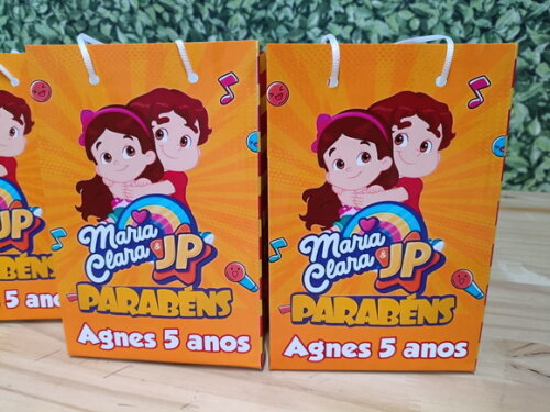 Maria Clara e Jp Sacola Personalizada Pronta Entrega