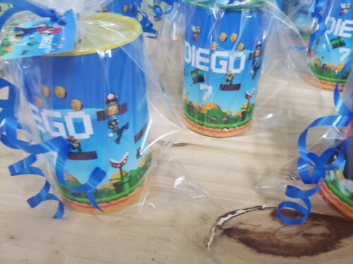 Mario Bross Lembrancinha Cofrinho Personalizado
