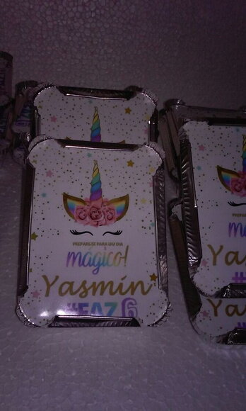 Marmitinhas Unicornio Personalizadas