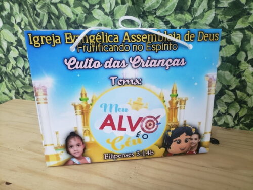 Meu Alvo É o Céu Sacola Personalizada Pronta Entrega