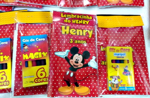 Mickey Caderninho para Colorir Personalizado 10 Unidades