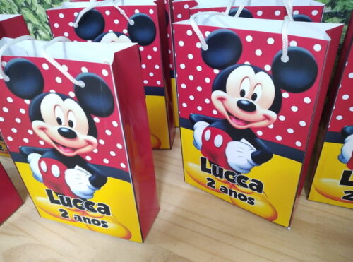 Mickey Sacola Personalizada Pronta Entrega