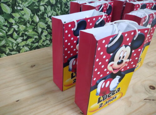 Mickey Sacola Personalizada Pronta Entrega