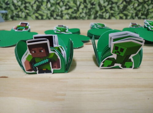 Minecraft 36 Forminhas Decoradas Pronta Entrega