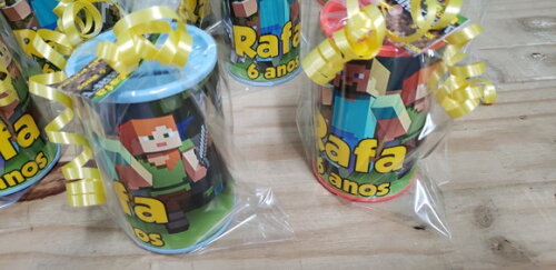 Minecraft Cofrinho Personalizado e Embalado Pronta Entrega