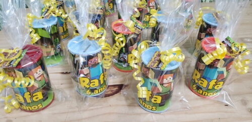 Minecraft Cofrinho Personalizado e Embalado Pronta Entrega