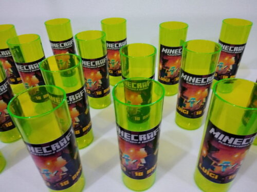 Minecraft Copos Personalizados Pronta Entrega