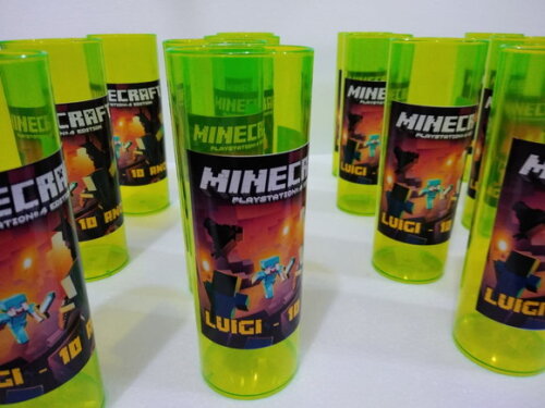 Minecraft Copos Personalizados Pronta Entrega
