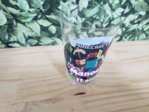 Minecraft Copo Personalizado 300 ml Pronta Entrega