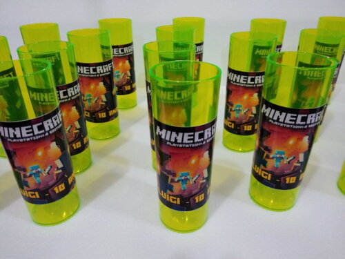 Minecraft Copos Personalizados Pronta Entrega