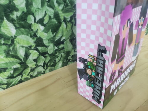 Minecraft Menina Sacola Personalizada Pronta Entrega