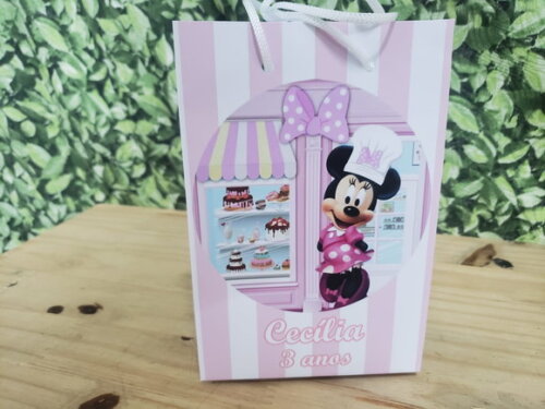 Minie Confeiteira Sacola Personalizada Pronta Entrega