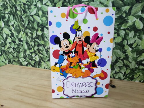 Minie e Sua Turma Sacola Personalizada Pronta Entrega