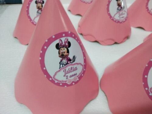 Minie Rosa Chapeuzinho Personalizado Pronta Entrega