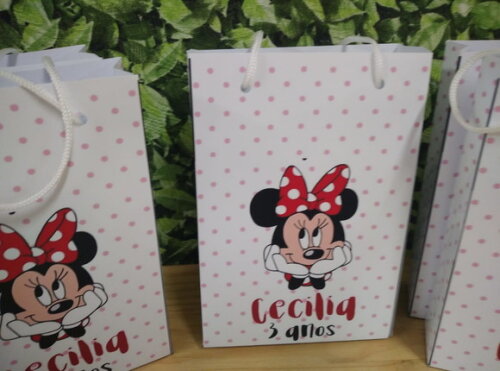 Minie Sacola Personalizada Pronta Entrega