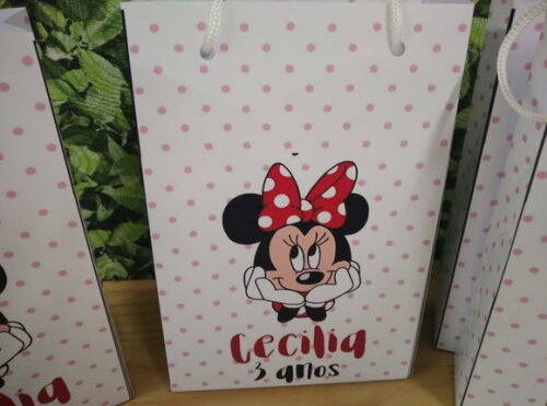 Minie Sacola Personalizada Pronta Entrega