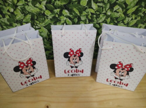 Minie Sacola Personalizada Pronta Entrega
