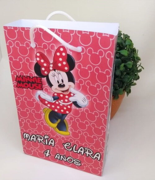 Minie Sacola Personalizada Pronta Entrega