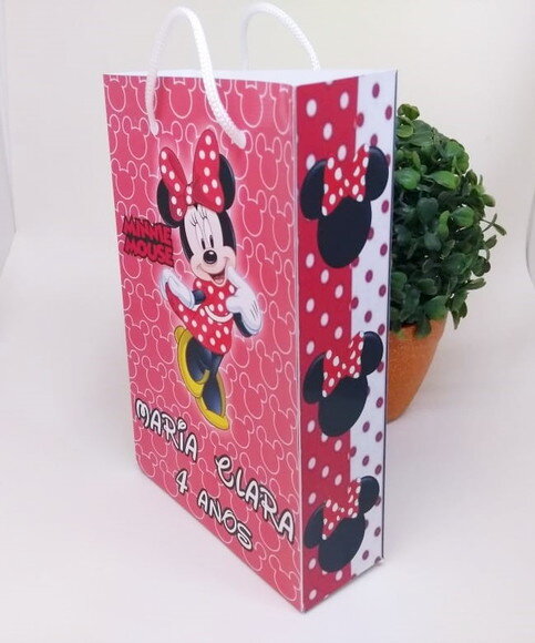 Minie Sacola Personalizada Pronta Entrega