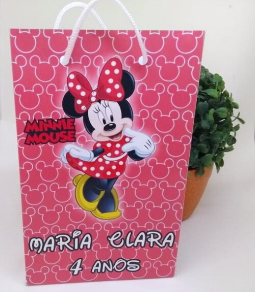 Minie Sacola Personalizada Pronta Entrega