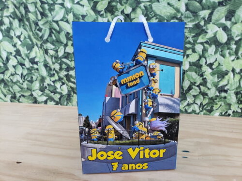 Minions Sacola Personalizada Pronta Entrega Mod 1
