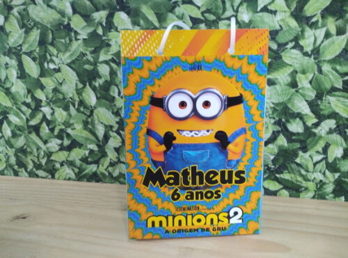 Minions Sacola Personalizada Pronta Entrega