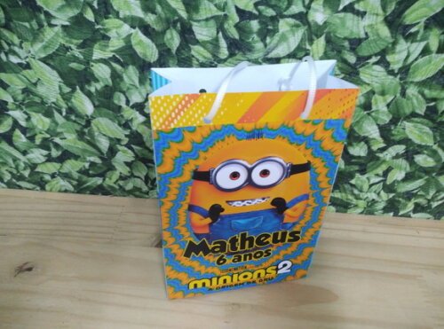 Minions Sacola Personalizada Pronta Entrega