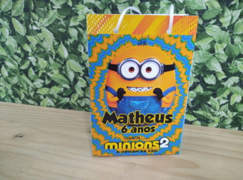 Minions Sacola Personalizada Pronta Entrega