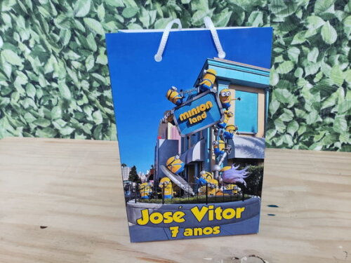 Minions Sacola Personalizada Pronta Entrega Mod 1