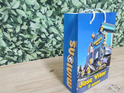 Minions Sacola Personalizada Pronta Entrega Mod 1