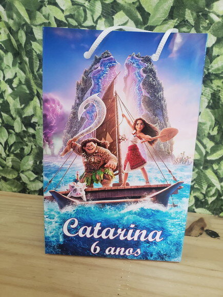 Moana 2 Sacola Personalizada Pronta Entrega