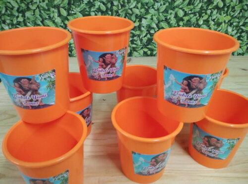 Moana Baldinhos Personalizados Pronta Entrega