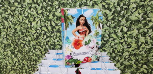 Moana Sacola Grande Personalizada Tamanho 29x20x8 cm