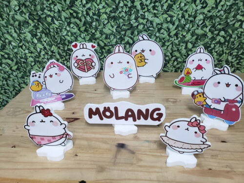 Molang 9 Displays de Mesa Pronta Entrega