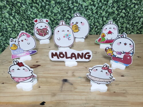 Molang 9 Displays de Mesa Pronta Entrega