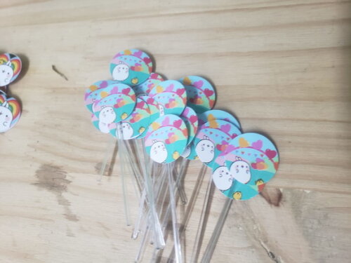 Molang Topper para Docinhos 36 Unidades Pronta Entrega