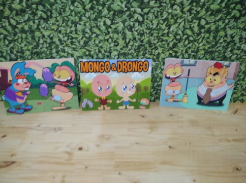 Mongo e Drongo Kit de Parede 3 Peças Pronta Entrega